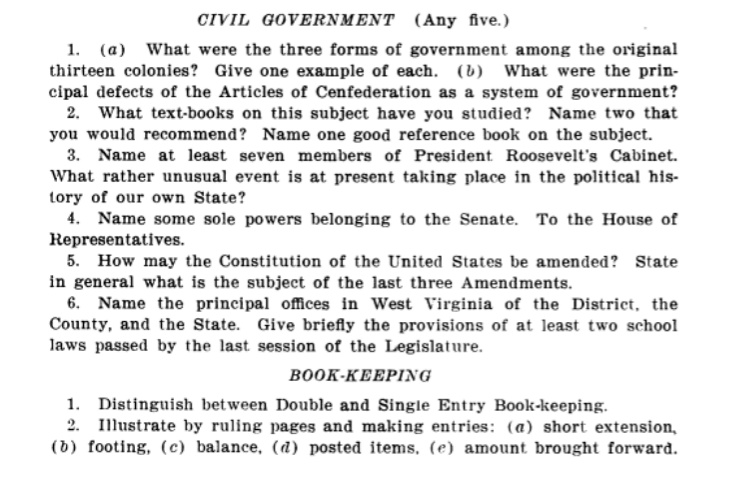 Excerpt 1904 Teacher examination Excerpt 1904 Teacher examination